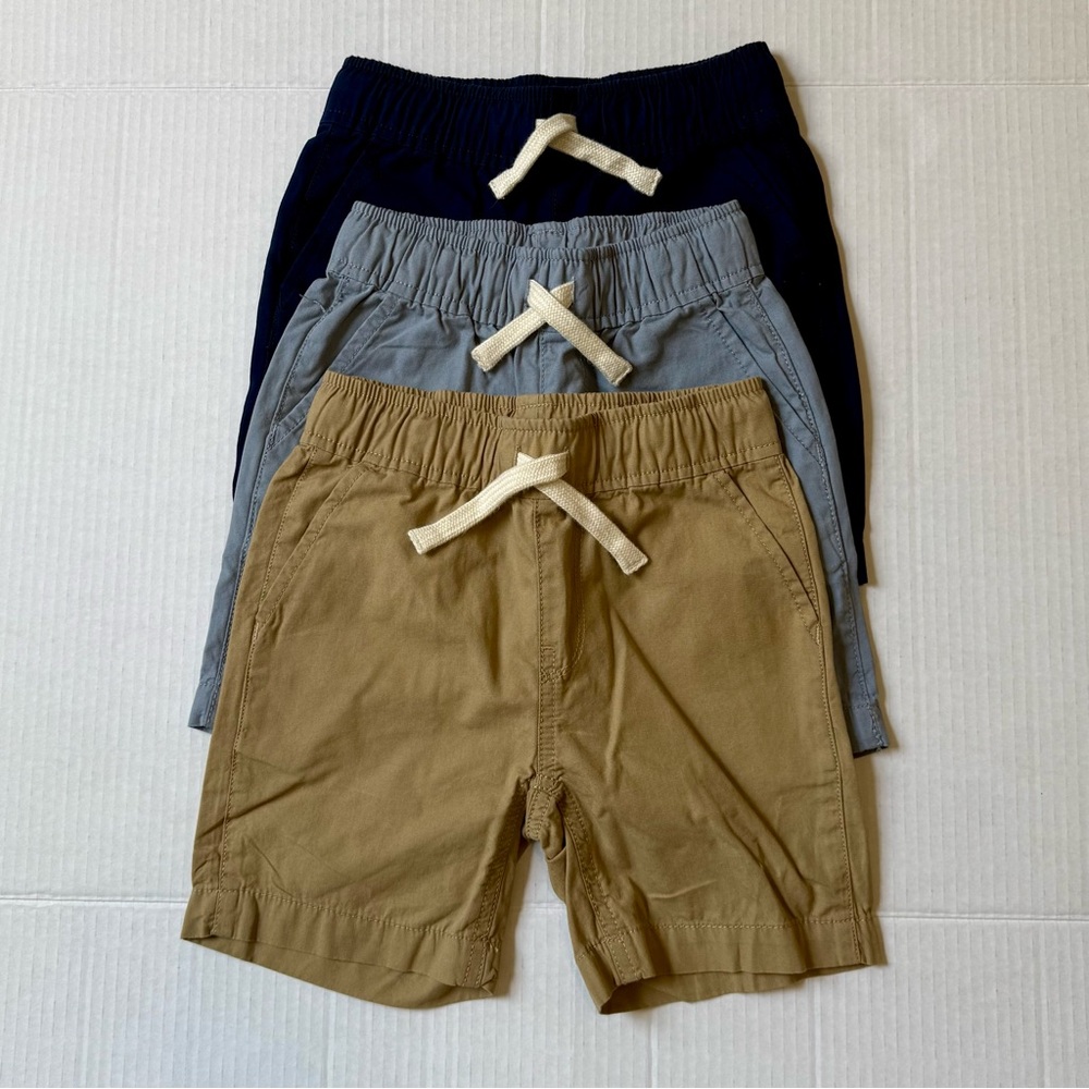 The Children's Place Kids Shorts Set - Navy, Gray, Tan